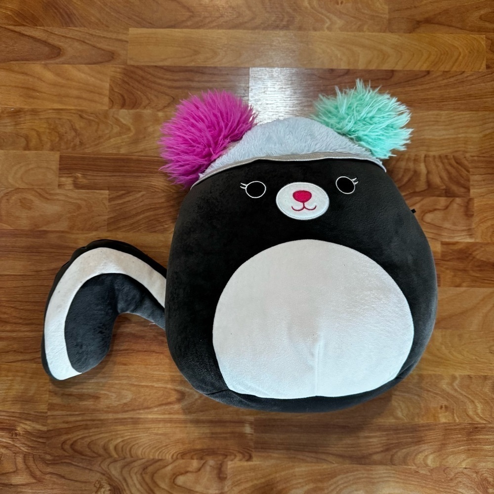 Squishmallows 14" Selma The Skunk Squishdoo Ultrasoft Stuffed Plush Toy